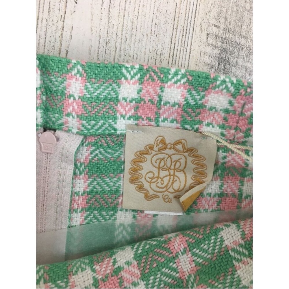 The Beaufort Bonnet Company Green and Pink Plaid Mini Skirt - Picture 3 of 7